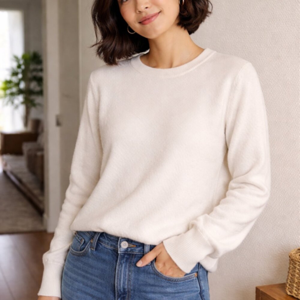 Quince 100% Mongolian Cashmere Crewneck Sweater